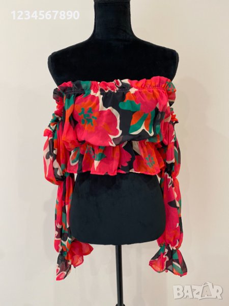 Кроптоп в червен цвяр, снимка 1