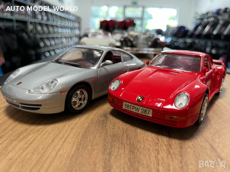 Метална колекционерска количка модел PORSCHE 911и 959 мащаб 1:24, снимка 1