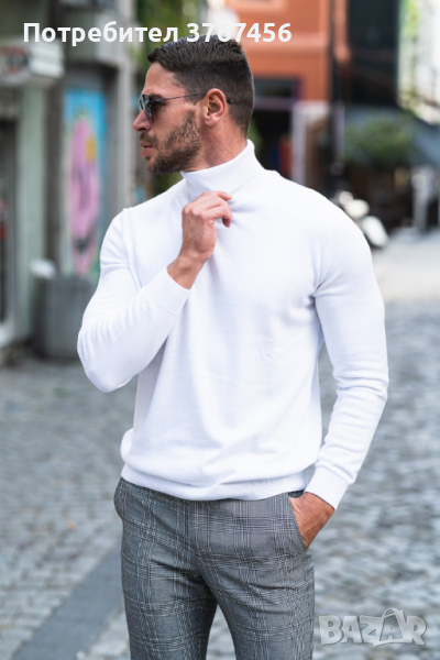 Бяло мъжко поло, снимка 1