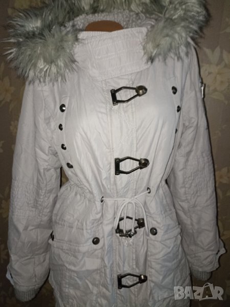 FB sisters- XL-Светлосиво  зимно яке/ парка с качулка, снимка 1