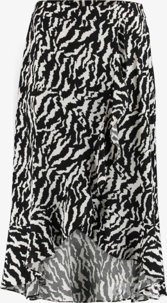 Дамска пола Hailys Jo44la, 100% вискоза, Черно/Бяло, XXL, снимка 1