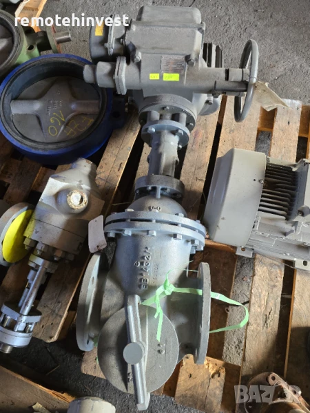 Кран шибърен със задвижка (електрическа) EMG- Drehmo DN150, снимка 1