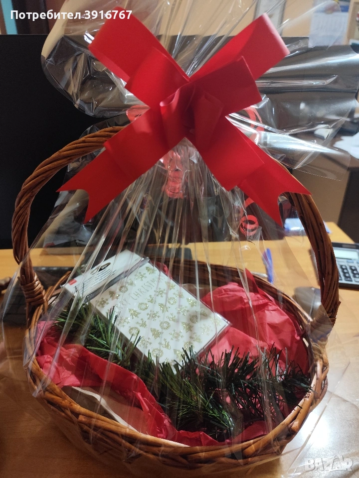 Подаръчна кошница с картички, снимка 1