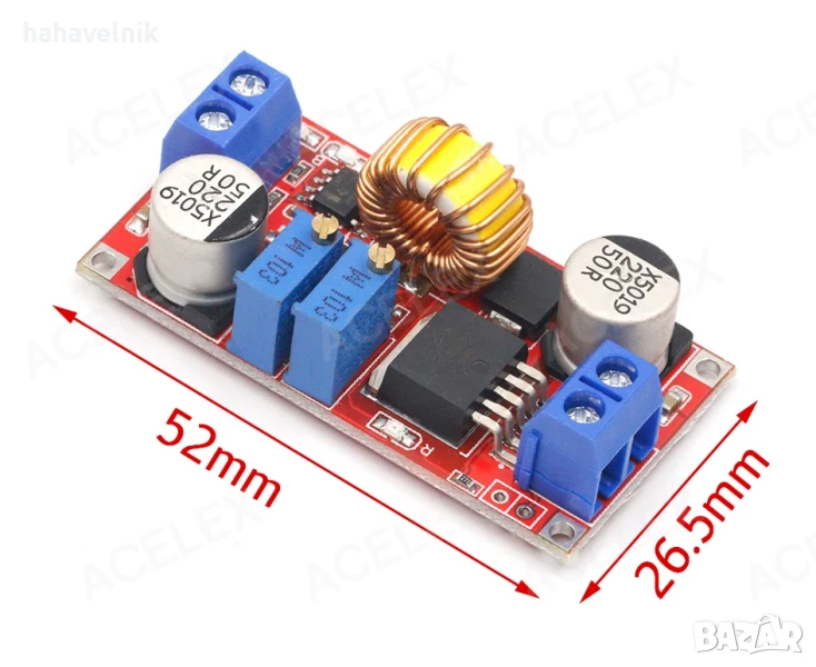 модел 1 DC-DC Step Down Module XL4015 понижаващ контролер с регулиране на тока MPPT , снимка 1