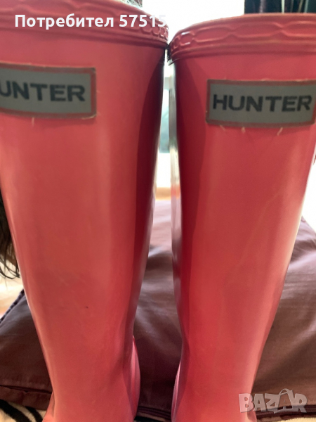 Hunter розови детски гумени ботуши, снимка 1
