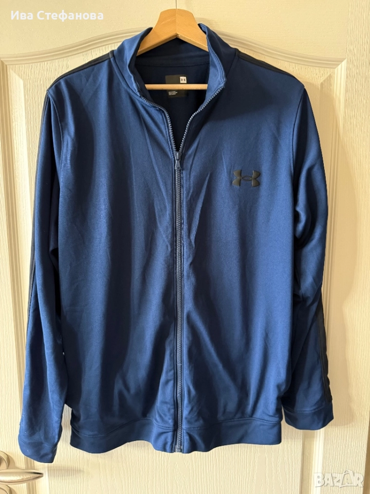 Under Armour ново тъмно синьо мъжко спортно горнище горница 100% оригинален, снимка 1