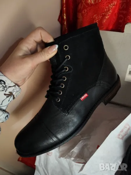 Нови Levi's мъжки боти от естествена кожа, 44, снимка 1