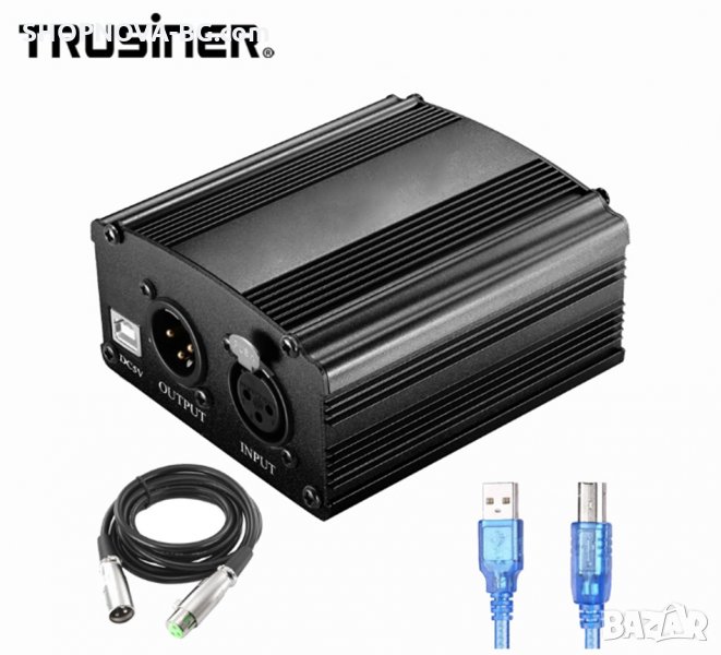 Фантомно захранване за кондензаторен микрофон / Phantom Power Supply 48V, снимка 1