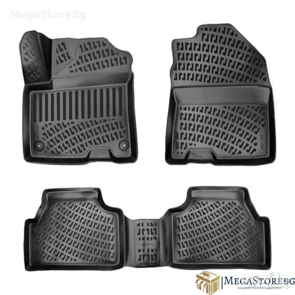 Гумени стелки RizLine за Hyundai Kona Electric (2017-2023), снимка 1