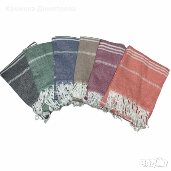 Пештемал – Традиционна турска кърпа от памук и лен 90см x180см, снимка 1