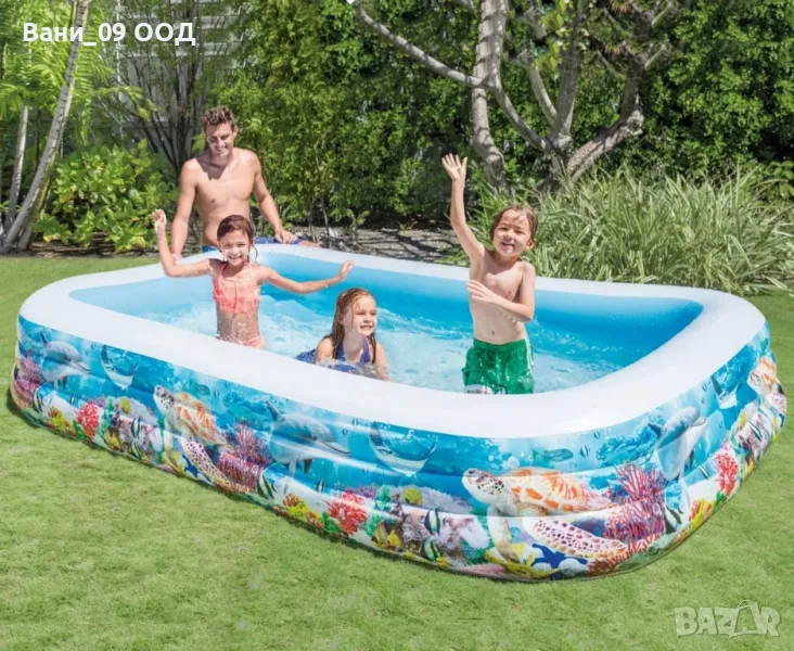 305см! Надуваем басейн "Intex", снимка 1