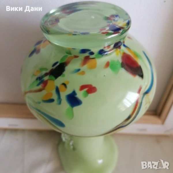 вази Морано с дръжки уши, снимка 1