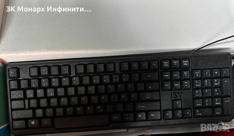 Клавиатурата и мишка за компютър ISY Wired Desktop set, снимка 1