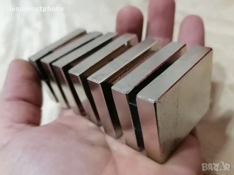 50x40x10mm Неодимов магнит N52, 2000Gs Neodymium magnet NdFeB magnit, снимка 1