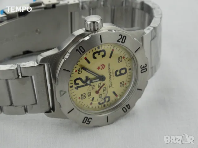 ВОСТОК КОМАНДИРСКИЕ АВТОМАТИЧЕН ref: 350749 - Верижка от стомана 316L, снимка 6 - Мъжки - 50354186