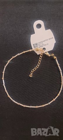 Гривна за крак и ръка с камъчета и златисти мотиви внос Turkey, снимка 9 - Гривни - 39406930