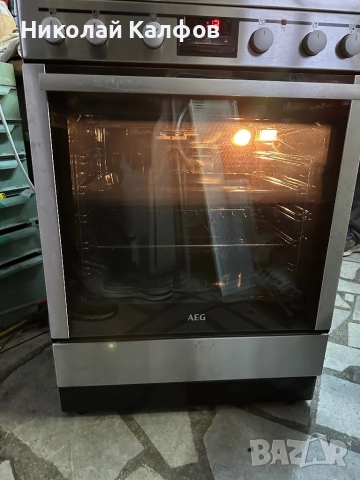 Свободно стояща готварска печка Аег/Aeg, снимка 9 - Печки, фурни - 52589158
