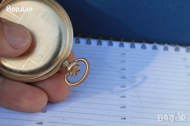 Швейцарски джобен позлатен часовник "BWC ''  52 мм, снимка 6 - Антикварни и старинни предмети - 40579743