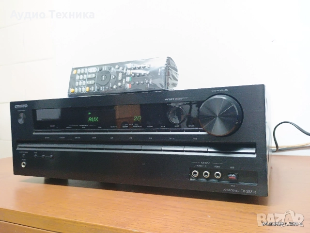 ONKYO TX-SR313. Перфектен! Чисто ново дистанционно. Изпращам видео. , снимка 5 - Ресийвъри, усилватели, смесителни пултове - 52598809