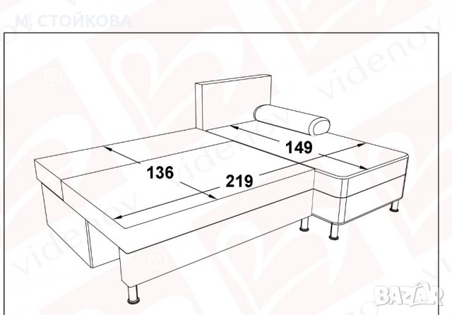 Разтегателен диван , графит, сив, снимка 6 - Дивани и мека мебел - 39556506