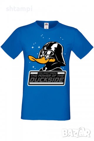 Мъжка тениска Star Wars Power of Duckside,Междузвездни войни,Филм,Изненада,Подарък,Повод,, снимка 4 - Тениски - 37717969