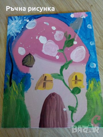 Рисувана картина за детска стая 10лв, снимка 1 - Декорация за дома - 37237060