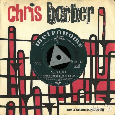 Грамофонни плочи Chris Barber's Jazz Band – Wild Cat Blues / Petite Fleur 7" снгъл, снимка 1 - Грамофонни плочи - 44089296