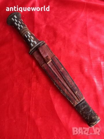 Стара ТУАРЕГСКА Кама, Нож Острие, снимка 4 - Антикварни и старинни предмети - 53041201