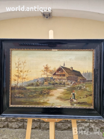 Превъзходна майсторска картина масло върху платно , снимка 3 - Картини - 52266508