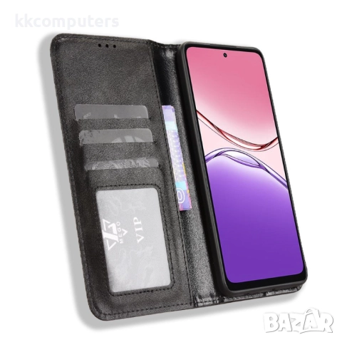 Oppo A5x 5G / 4G Retro Texture Wallet Калъф и Протектор, снимка 8 - Калъфи, кейсове - 52978318