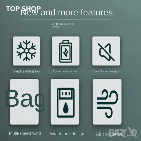 Нов Мини преносим климатик, снимка 7 - Климатици - 49522877