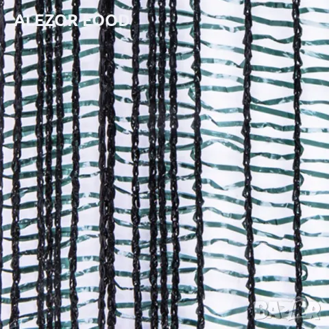 Зелена засенчваща мрежа 40% против птици и градушка, 20 м/ 8 м