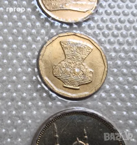 Египет .Сет от 7 монети. UNC., снимка 16 - Нумизматика и бонистика - 49585713