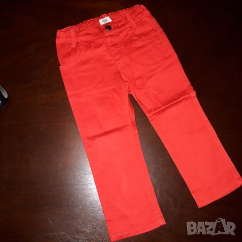 18-24м 92см Панталони Angel Материя памук Цвят червени Без следи от употреба, снимка 1 - Панталони и долнища за бебе - 26749817
