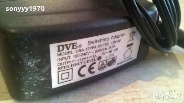 DVE DSA-12V/1A-ADAPTER 220-12V-ВНОС ХОЛАНДИЯ, снимка 4 - Кабели и адаптери - 27707452