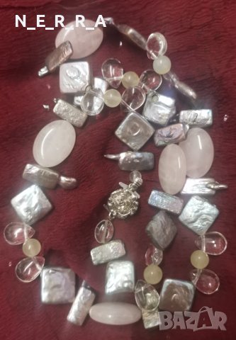 Гердан с естествени камъни, снимка 1 - Колиета, медальони, синджири - 42991975