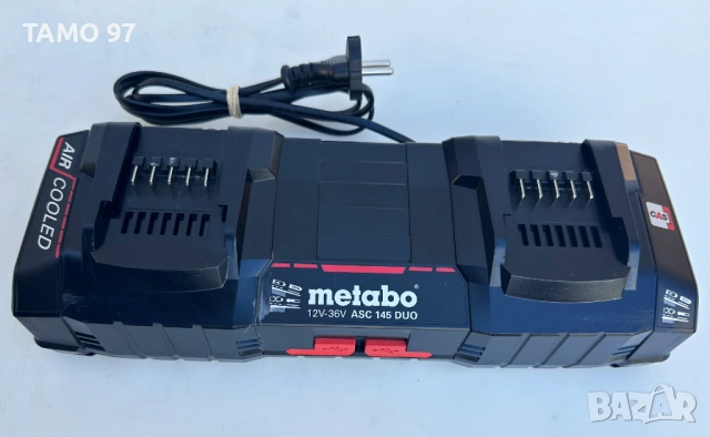 METABO ASC 145 DUO - Двойно бързо зарядно с охлаждане 12-36 V