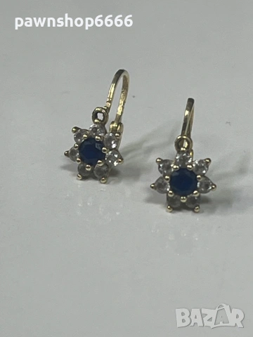 Златни обеци 14 карата, снимка 5 - Обеци - 53082042