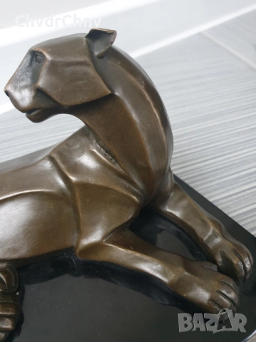 30см-5кг Milo статуетка/абстрактна бронзова скулптура/фигура на пума-лъв, снимка 4 - Статуетки - 52990076