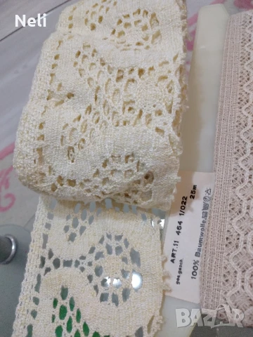 машинна дантела, снимка 2 - Антикварни и старинни предмети - 51161144
