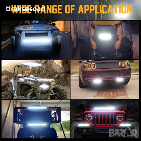 33.2 См 108W Мощен LED Лед Диоден Бар Ултра Тънък Халоген 12V 24V, снимка 5 - Аксесоари и консумативи - 43038648