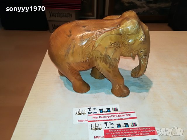 ДЪРВЕН СЛОН ОТ ФРАНЦИЯ 2011221319, снимка 6 - Антикварни и старинни предмети - 38732956