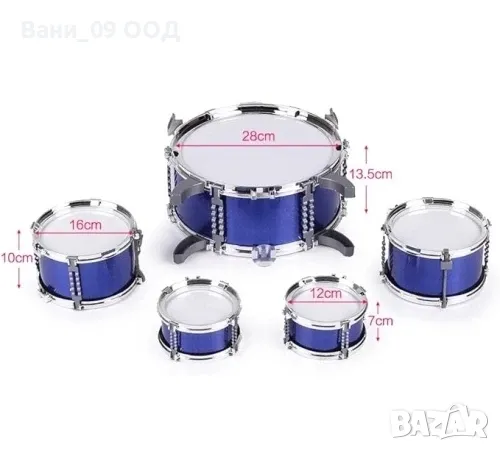 Комплект детски барабани , снимка 4 - Музикални играчки - 48743518