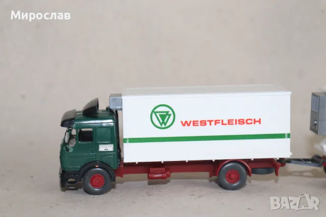WIKING 1:87 H0 MERCEDES BENZ КАМИОН TIR МОДЕЛ КОЛИЧКА, снимка 3 - Колекции - 49651060
