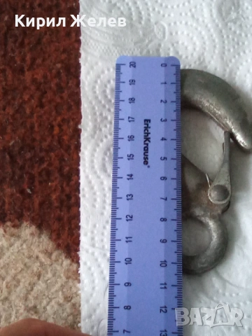 Метална кука с предпазител 53790, снимка 5 - Антикварни и старинни предмети - 53503481