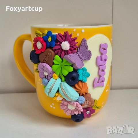 чаша полимерна глина за баба, снимка 6 - Декорация за дома - 53553054