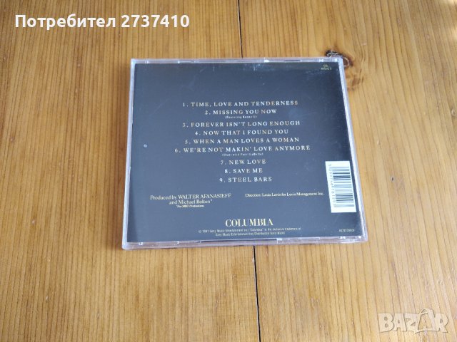 MICHAEL BOLTON - TIME LOVE & TENDERNESS 15лв оригинален диск, снимка 3 - CD дискове - 43593226