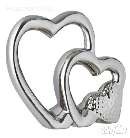 Декоративна украса сърца, 19x5x16 см, снимка 2 - Декорация за дома - 48905391