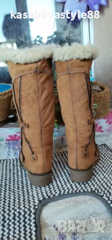 Ботуши Rieker 37 н. Естествена кожа, снимка 2 - Дамски ботуши - 48299610