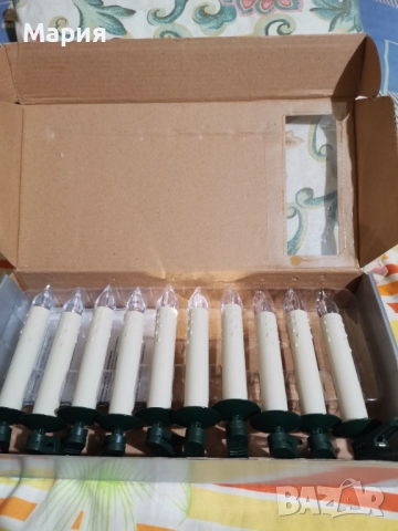 Коледни LED свещи за елха, снимка 3 - Декорация за дома - 52860200